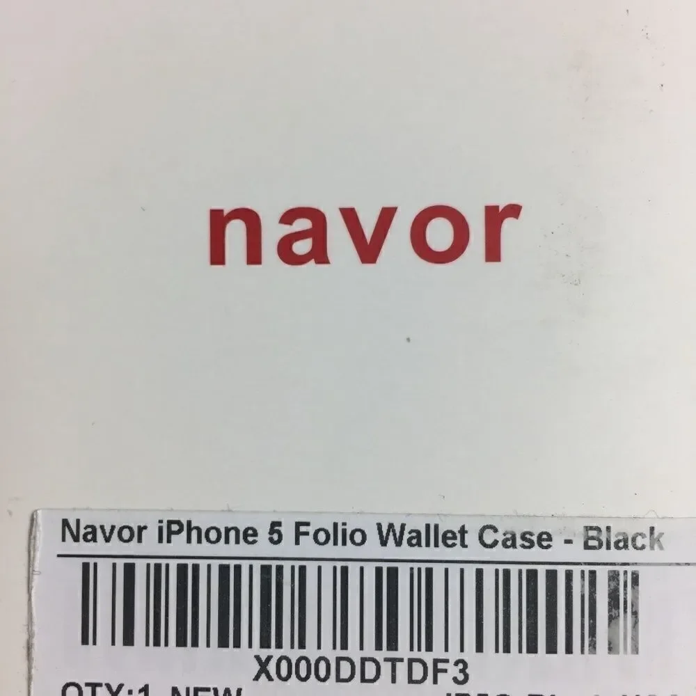 Navor iPhone 5 5s 5C Folio Wallet Leather Travel